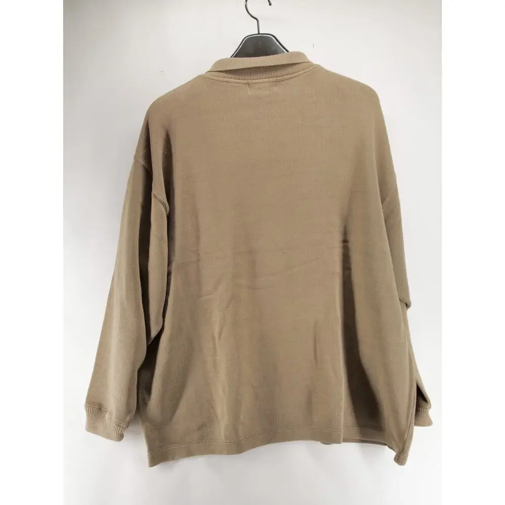 Vintage Patagonia Made in USA Organic Cotton Long Sleeve Polo Shirt Sweater XL